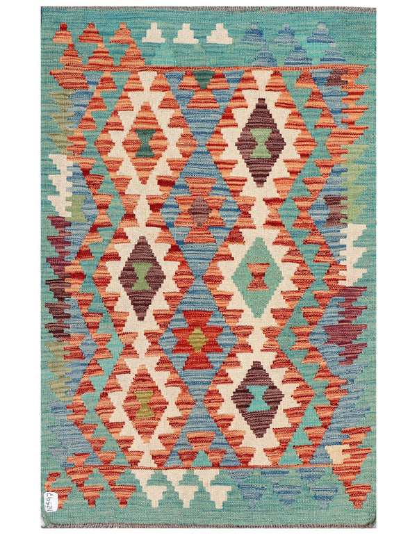 Maimana Afghanistan Kilim Rug - 121 x 81 cm