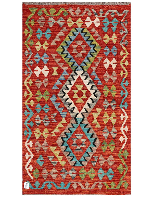 Maimana Afghanistan Kilim Rug - 143 x 83 cm