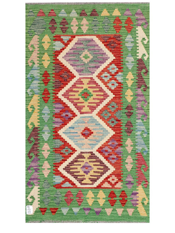Maimana Afghanistan Kilim Rug - 123 x 72 cm