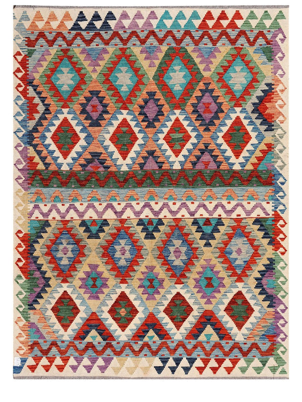 Maimana Afghanistan Kilim Rug - 200 x151 cm