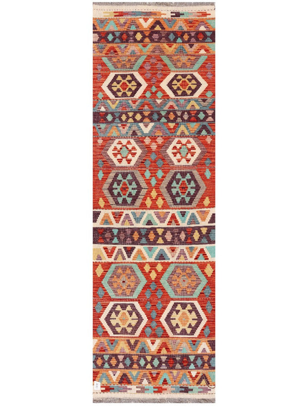 Maimana Afghanistan Kilim Rug - 245 x 75 cm