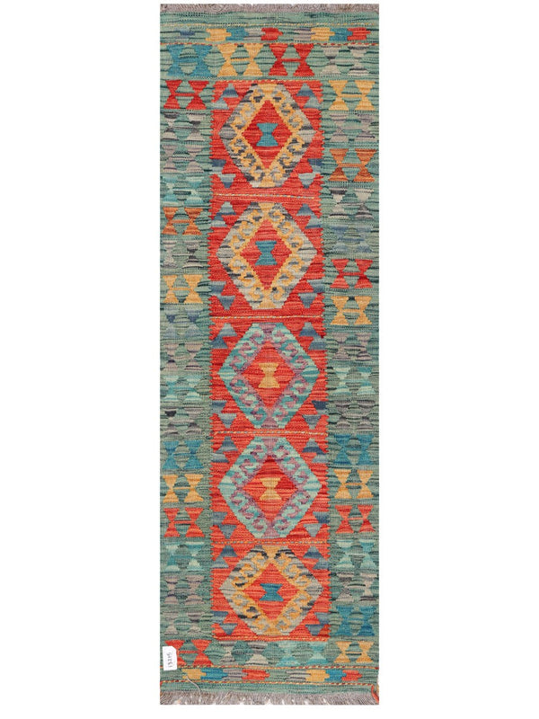 Maimana Afghanistan Kilim Rug - 182 x57 cm