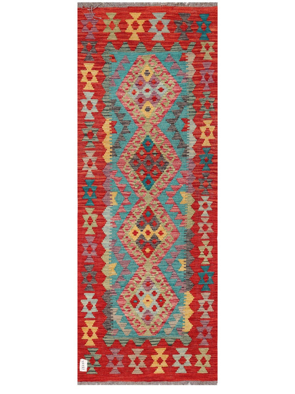 Maimana Afghanistan Kilim Rug - 185 x68 cm