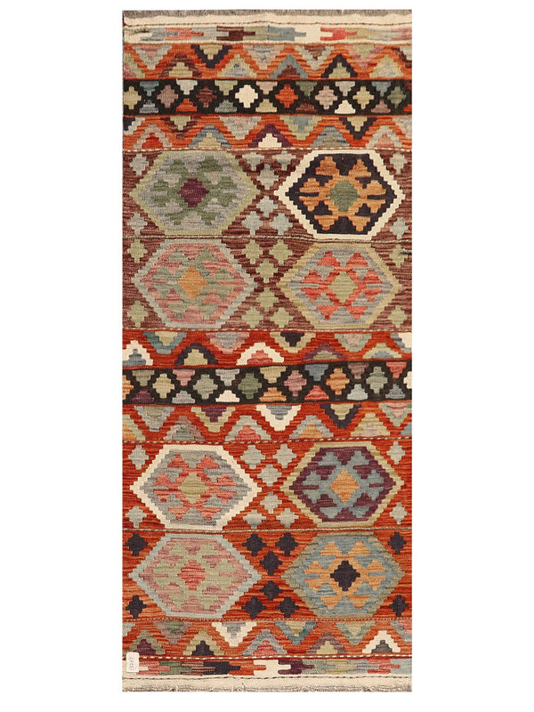 Maimana Afghanistan Kilim Rug - 200 x87 cm