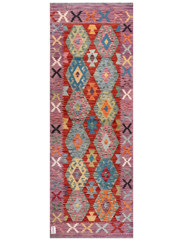 Maimana Afghanistan Kilim Rug - 191 x83 cm