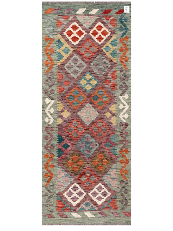 Maimana Afghanistan Kilim Rug - 190 x76 cm