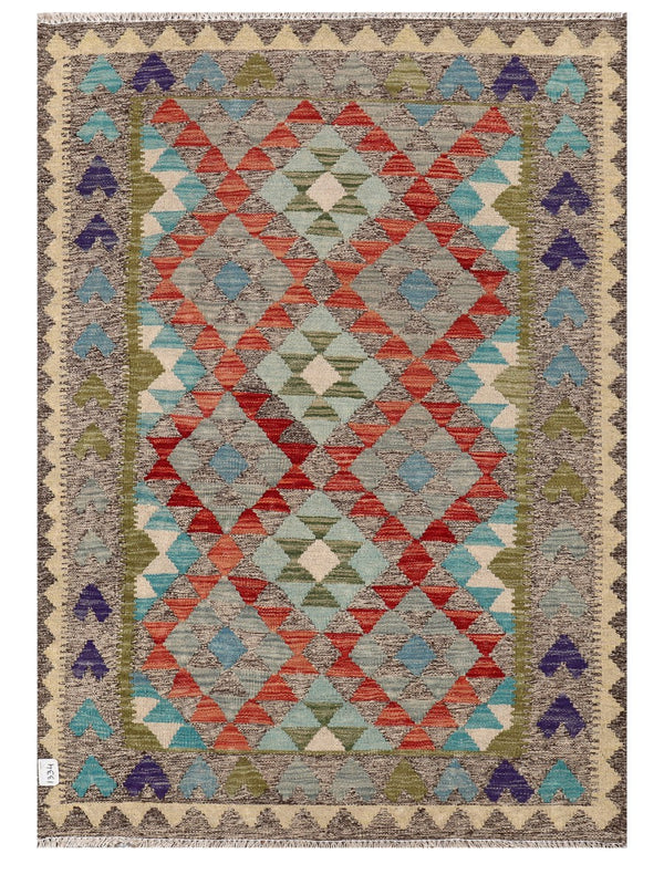 Maimana Afghanistan Kilim Rug - 146 x103 cm