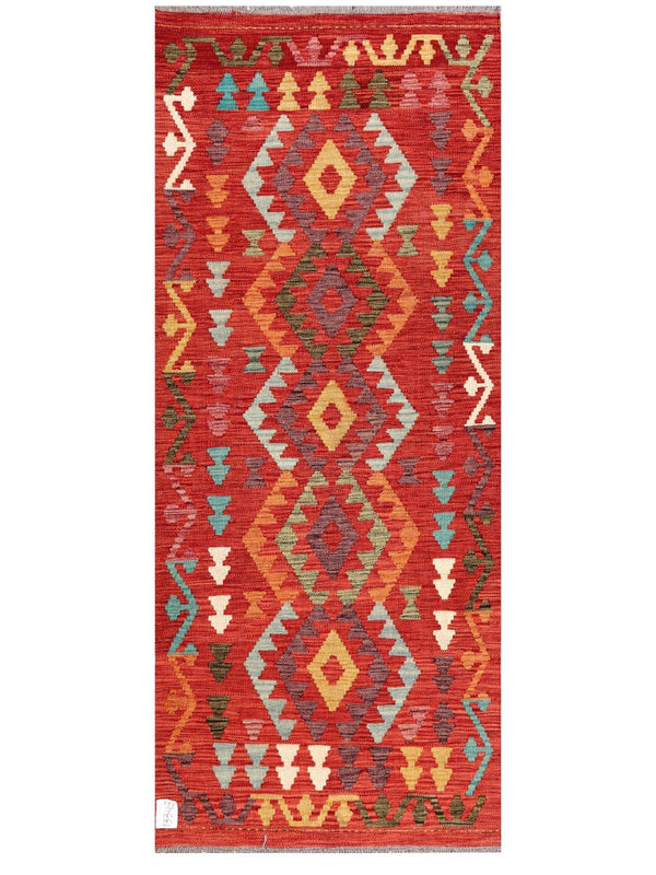 Maimana Afghanistan Kilim Rug - 193 x79 cm