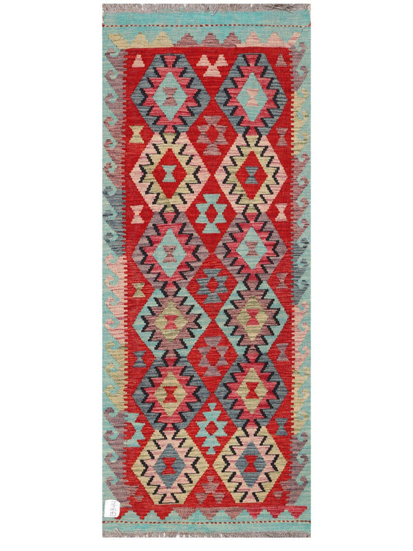 Maimana Afghanistan Kilim Rug - 184 x72 cm