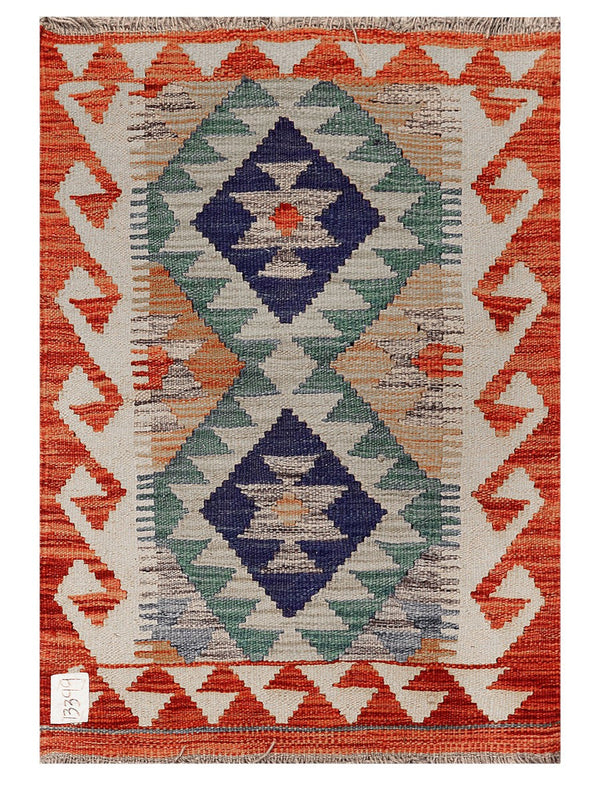 Maimana Afghanistan Kilim Rug - 86 x 60 cm
