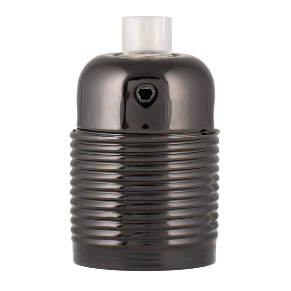 Bailey 139697 - Lampholder Metal Screw E27 Black