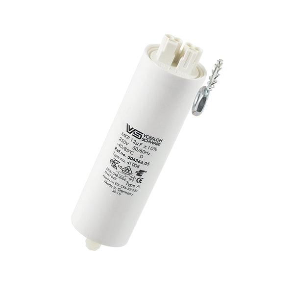 Bailey 140151 - VS 506366 Capacitor 12µF Aluminum casing 250V male nipple