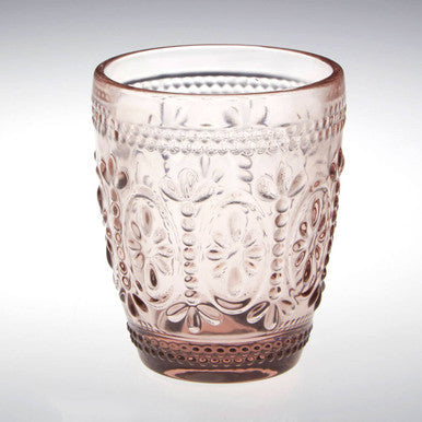 Set Of Four Fleur Glass Tumblers