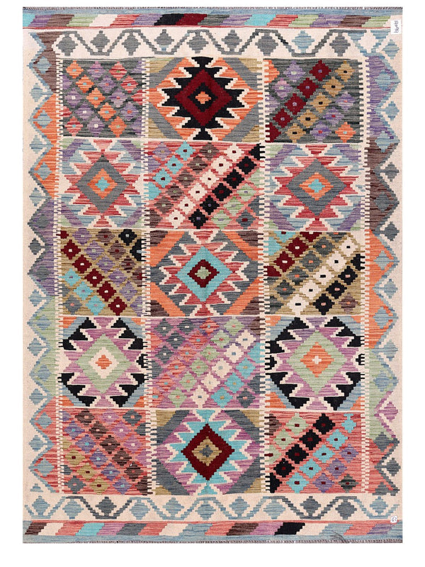 Maimana Afghanistan Kilim Rug - 244 x173 cm