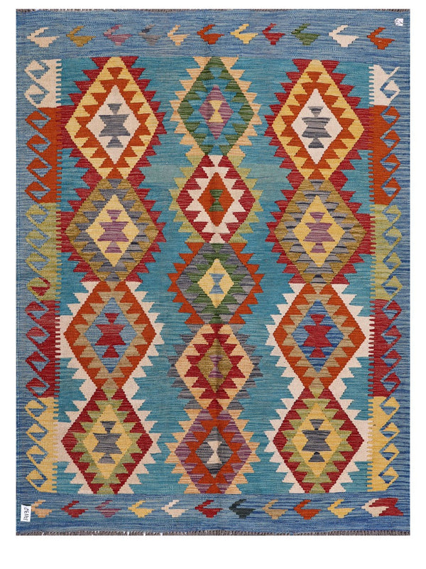 Maimana Afghanistan Kilim Rug - 195 x150 cm