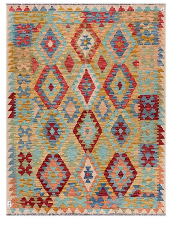 Maimana Afghanistan Kilim Rug - 199 x154 cm