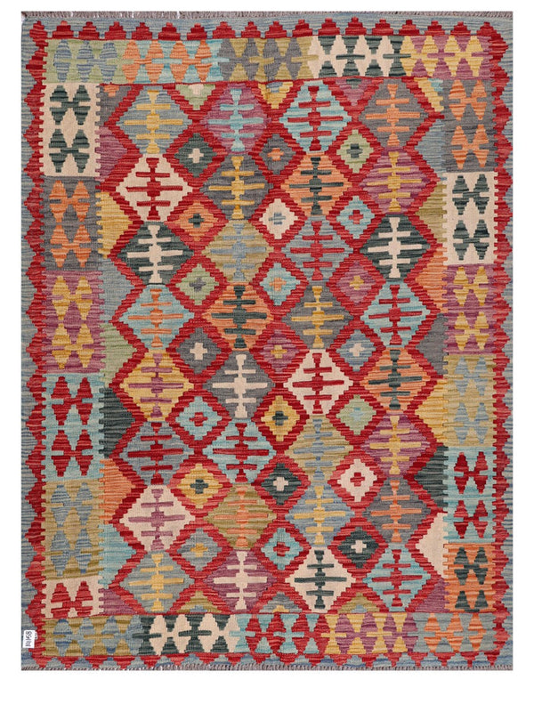 Maimana Afghanistan Kilim Rug - 199 x153 cm