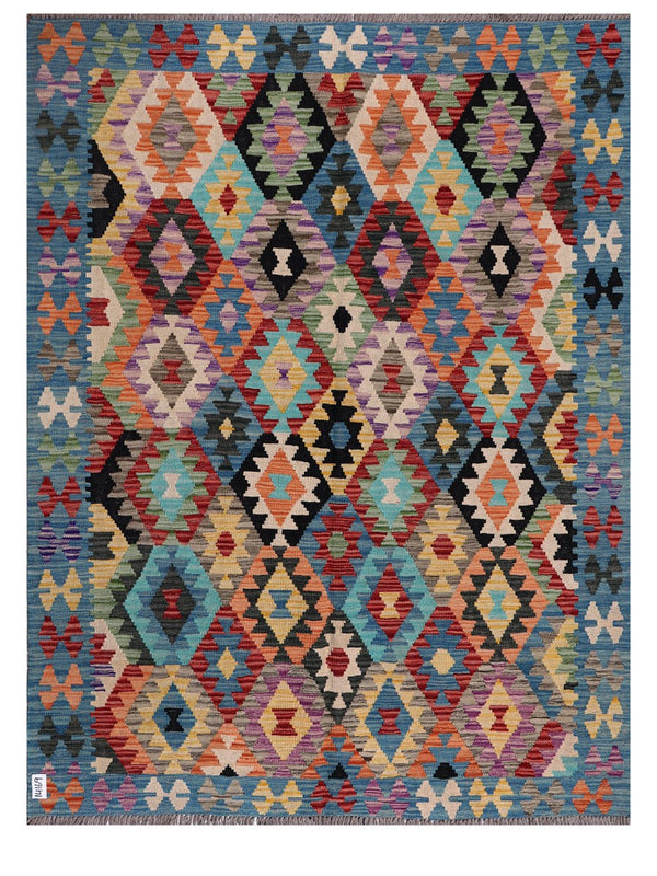 Maimana Afghanistan Kilim Rug - 202 x154 cm