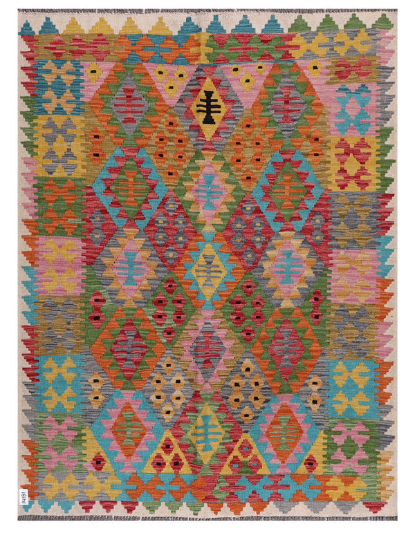 Maimana Afghanistan Kilim Rug - 200 x152 cm