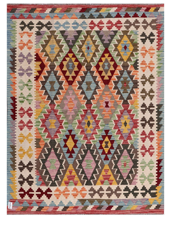 Maimana Afghanistan Kilim Rug - 199 x152 cm
