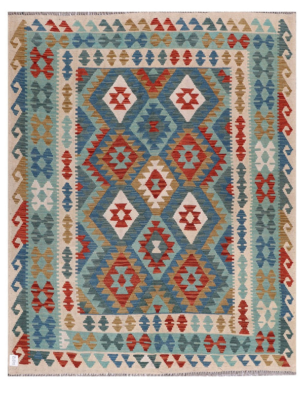 Maimana Afghanistan Kilim Rug - 202 x164 cm