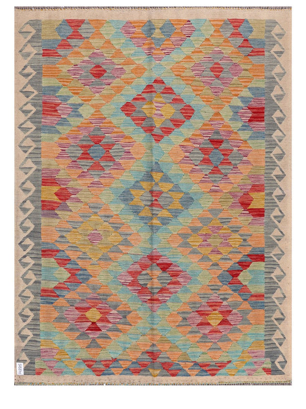 Maimana Afghanistan Kilim Rug - 202 x152 cm