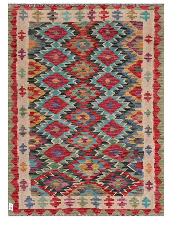 Maimana Afghanistan Kilim Rug - 191 x144 cm