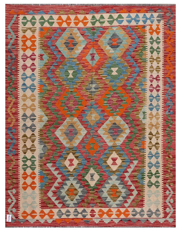 Maimana Afghanistan Kilim Rug - 194 x153 cm