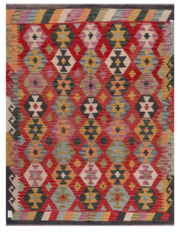 Maimana Afghanistan Kilim Rug - 194 x151 cm