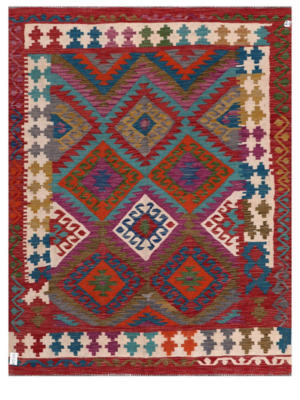 Maimana Afghanistan Kilim Rug - 192 x151 cm