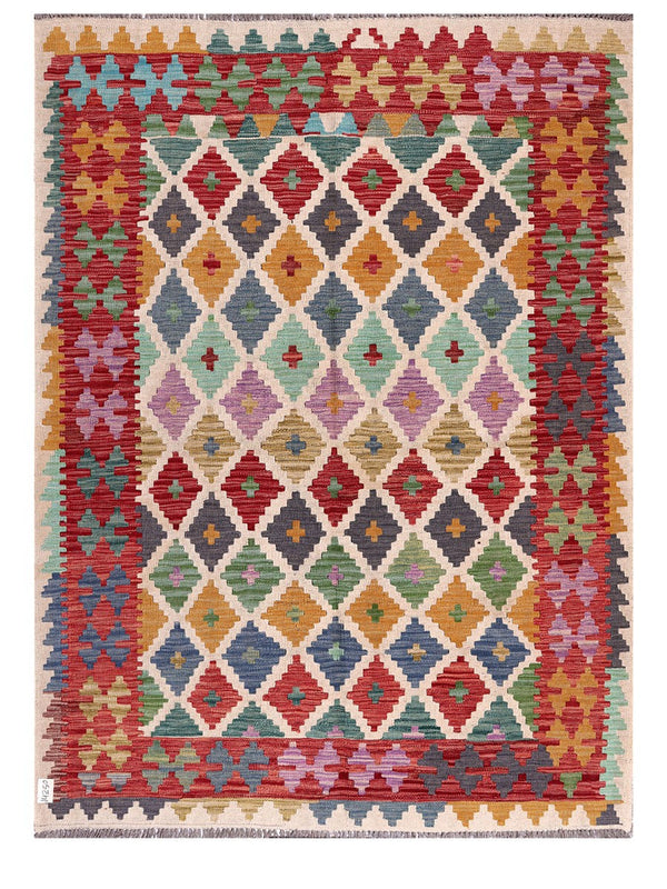 Maimana Afghanistan Kilim Rug - 200 x149 cm