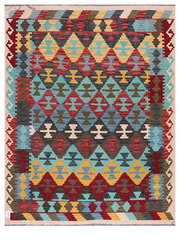 Maimana Afghanistan Kilim Rug - 194 x155 cm