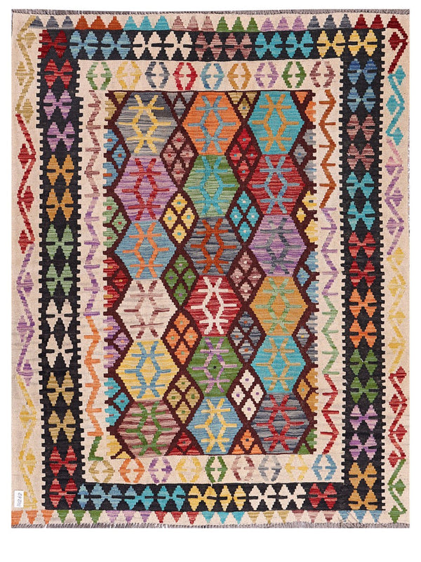 Maimana Afghanistan Kilim Rug - 197 x156 cm