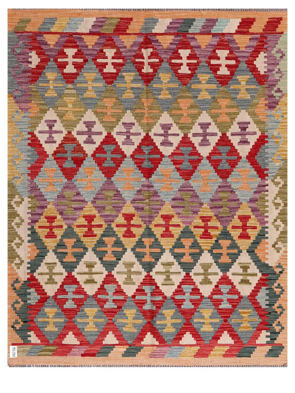 Maimana Afghanistan Kilim Rug - 194 x156 cm
