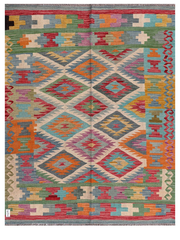 Maimana Afghanistan Kilim Rug - 185 x146 cm