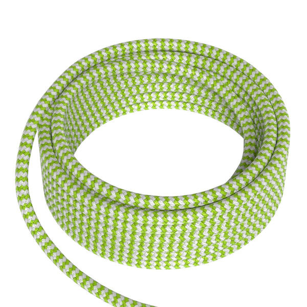 Bailey 142945 - Textile Cable 2x0.75mm 1.5m Lime/White