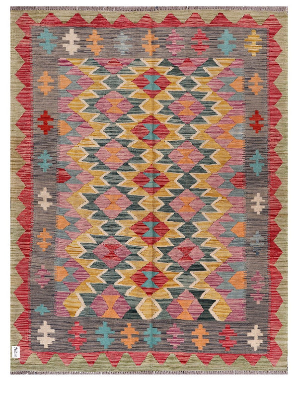 Maimana Afghanistan Kilim Rug - 191 x148 cm