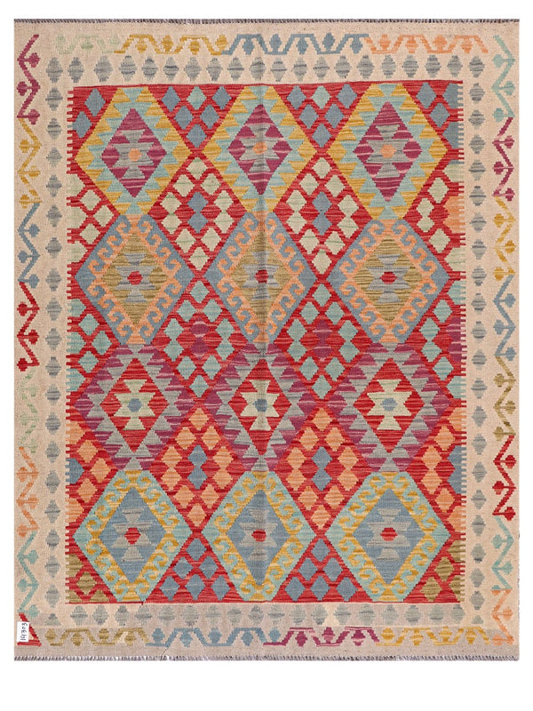 Maimana Afghanistan Kilim Rug - 197 x160 cm