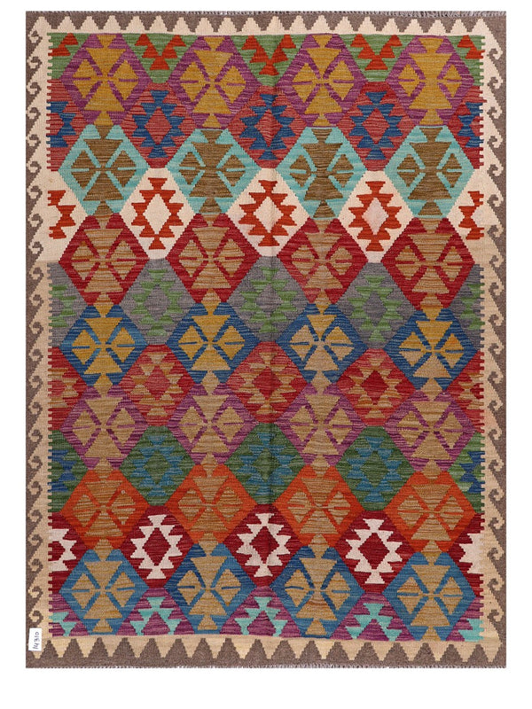 Maimana Afghanistan Kilim Rug - 199 x150 cm