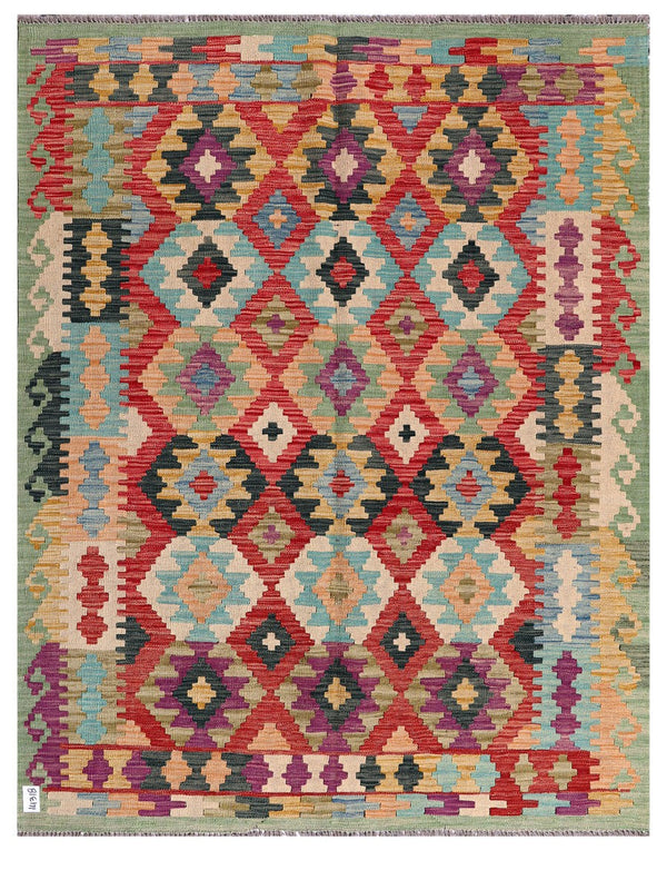 Maimana Afghanistan Kilim Rug - 195 x154 cm