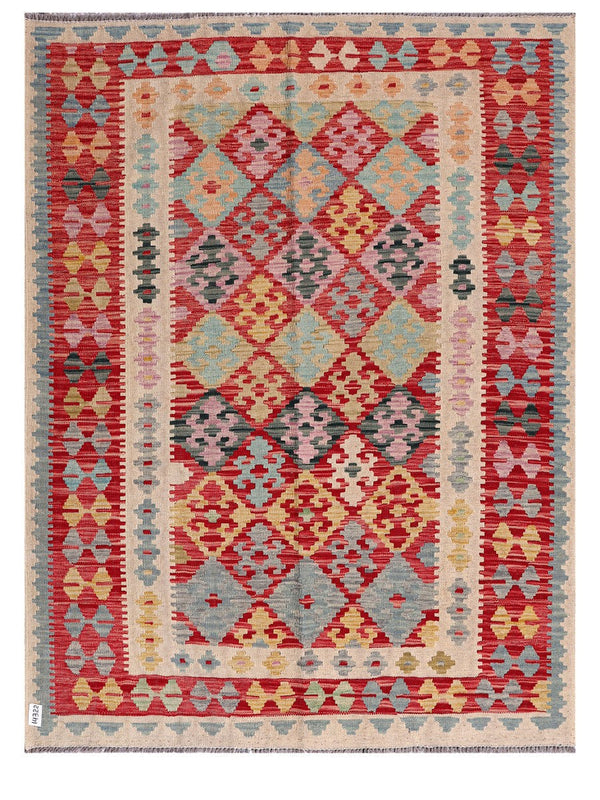 Maimana Afghanistan Kilim Rug - 202 x154 cm