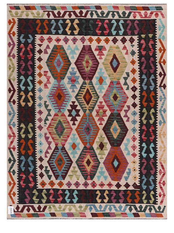 Maimana Afghanistan Kilim Rug - 196 x150 cm