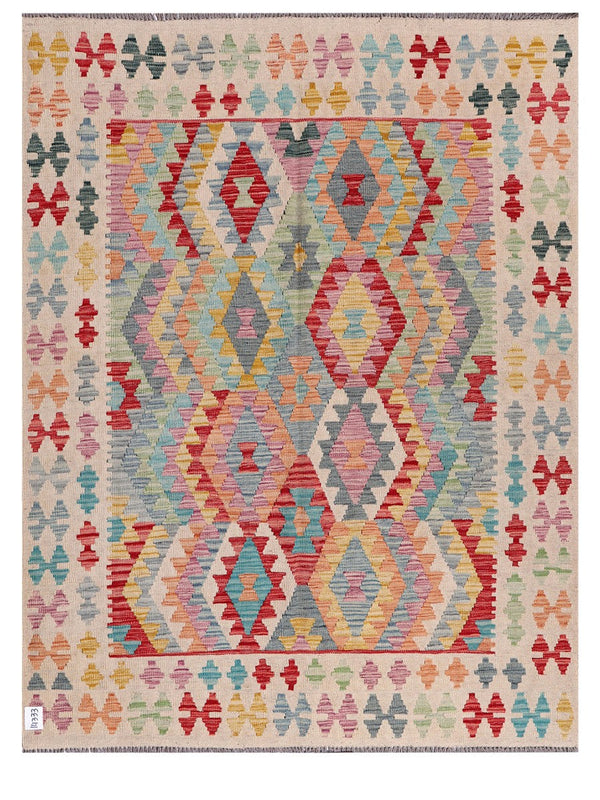 Maimana Afghanistan Kilim Rug - 201 x155 cm