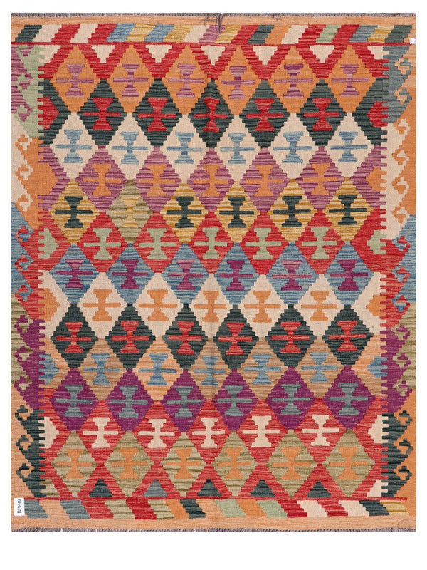 Maimana Afghanistan Kilim Rug - 192 x154 cm