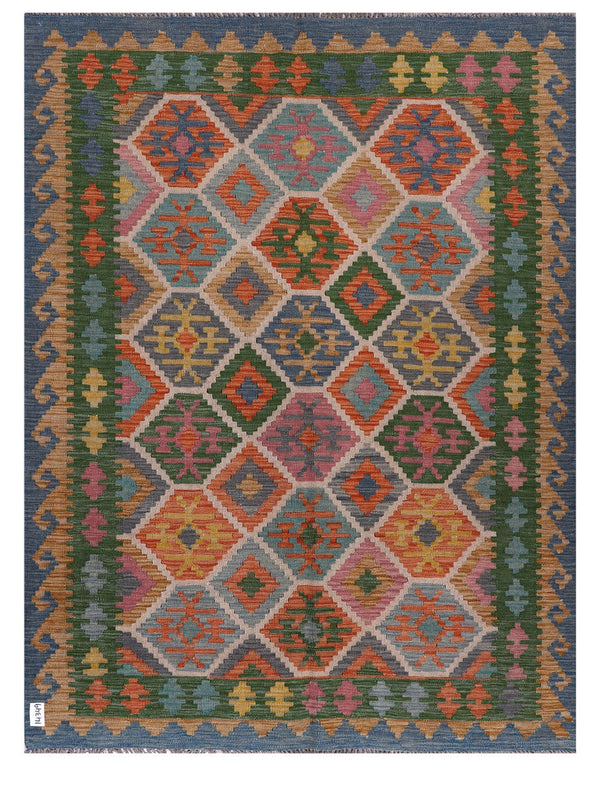 Maimana Afghanistan Kilim Rug - 199 x152 cm