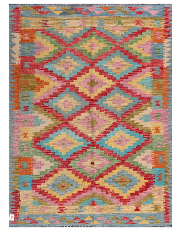 Maimana Afghanistan Kilim Rug - 200 x149 cm