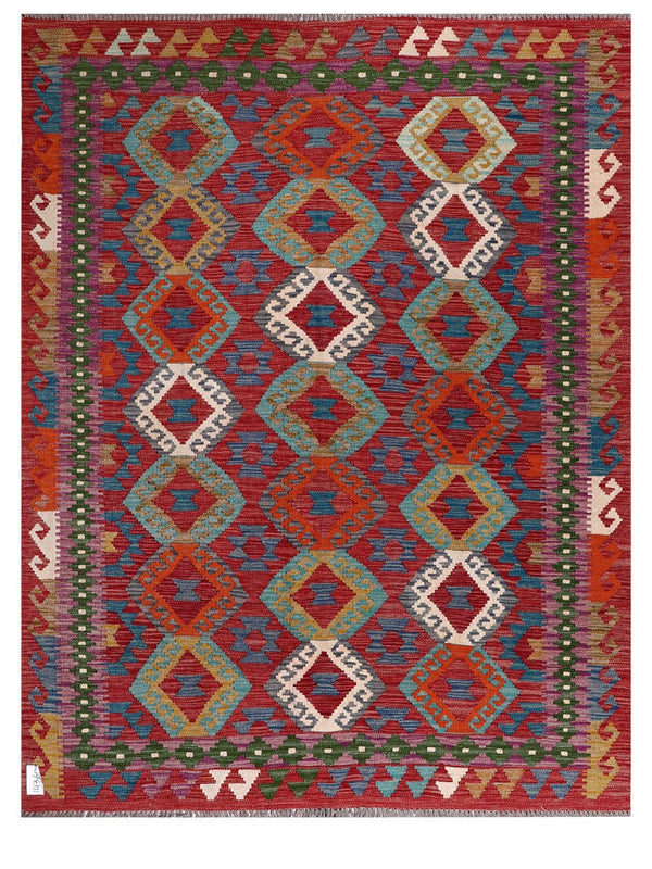 Maimana Afghanistan Kilim Rug - 194 x152 cm