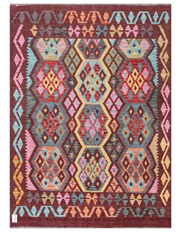 Maimana Afghanistan Kilim Rug - 178 x132 cm