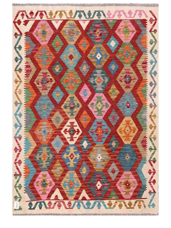 Maimana Afghanistan Kilim Rug - 175 x124 cm