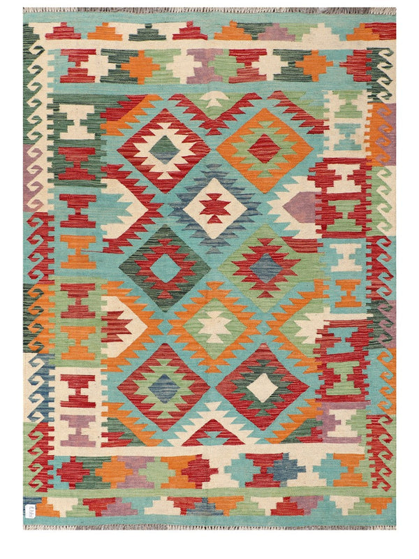 Maimana Afghanistan Kilim Rug - 210 x153 cm